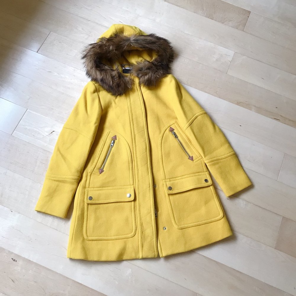 J.crew Petite Chateau parka in Italian stadium-cloth wool NWOT